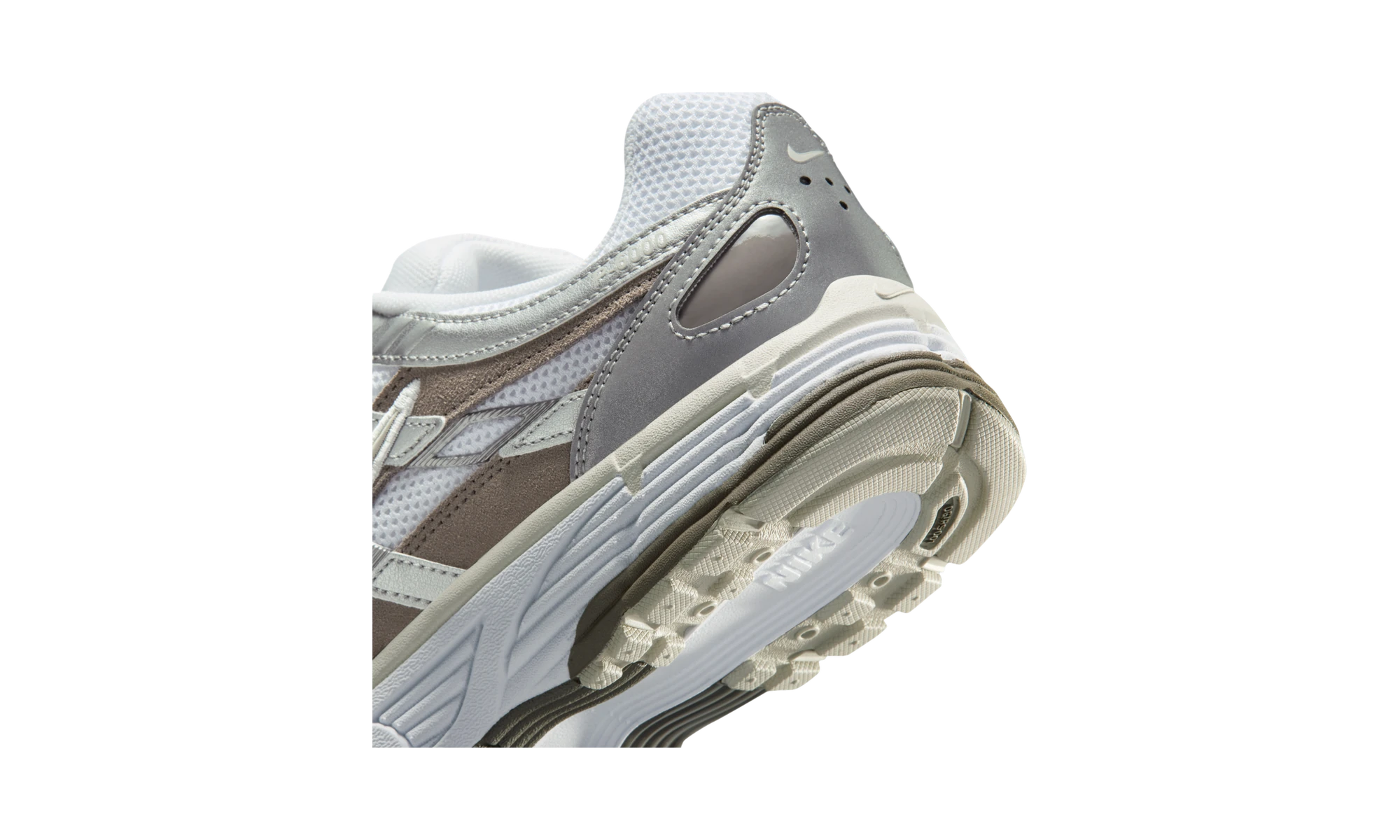 Nike P-6000 White/Metallic Silver/Cave Stone/Light Bone