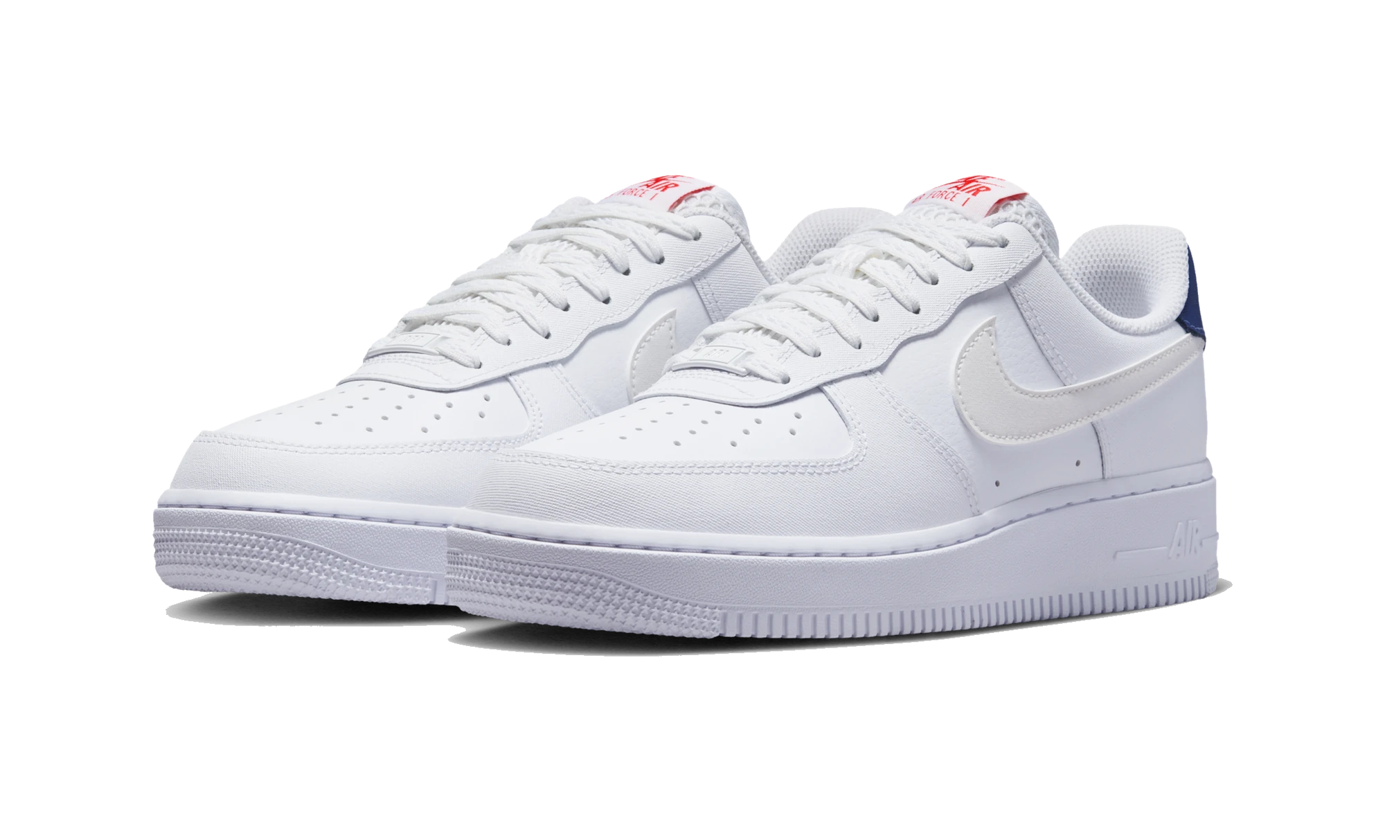 Nike Air Force 1 '07 White/Blue Void/Fire Red/Metallic Summit White