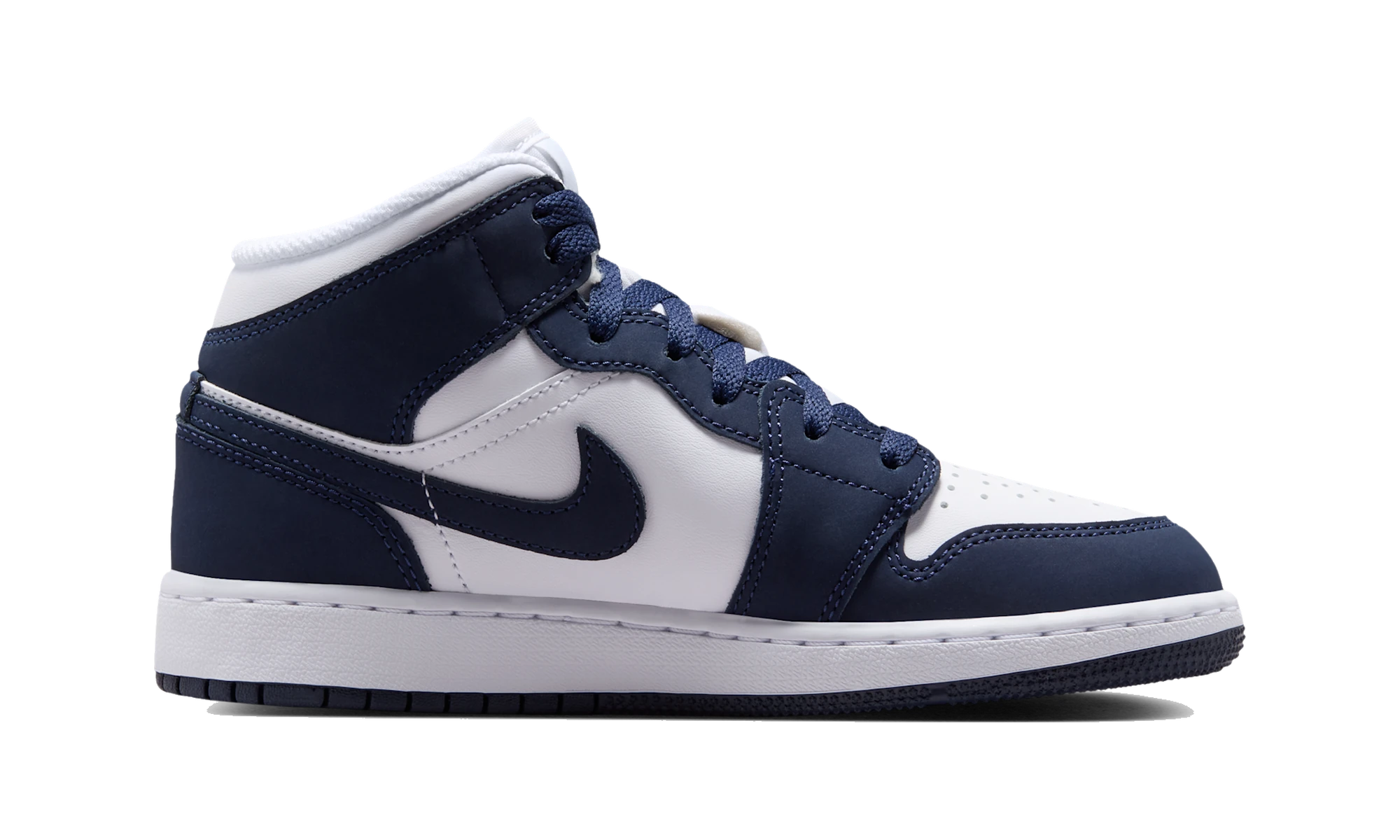 Air Jordan 1 Mid Obsidian/White/Grey Fog/Obsidian