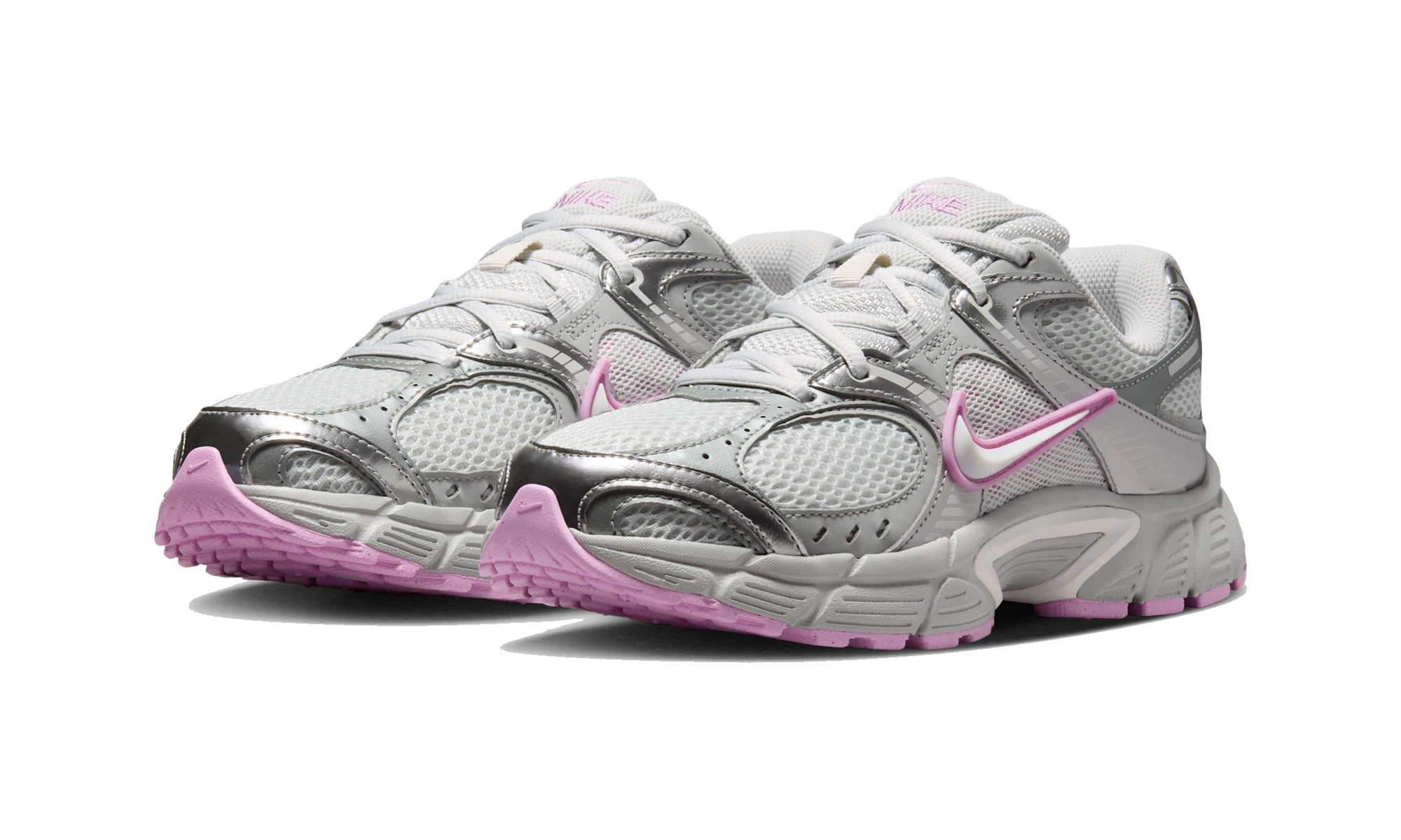 Nike V5 RNR shoes with reflective design accents Light Smoke Grey/Photon Dust/Light Magenta/Off-White