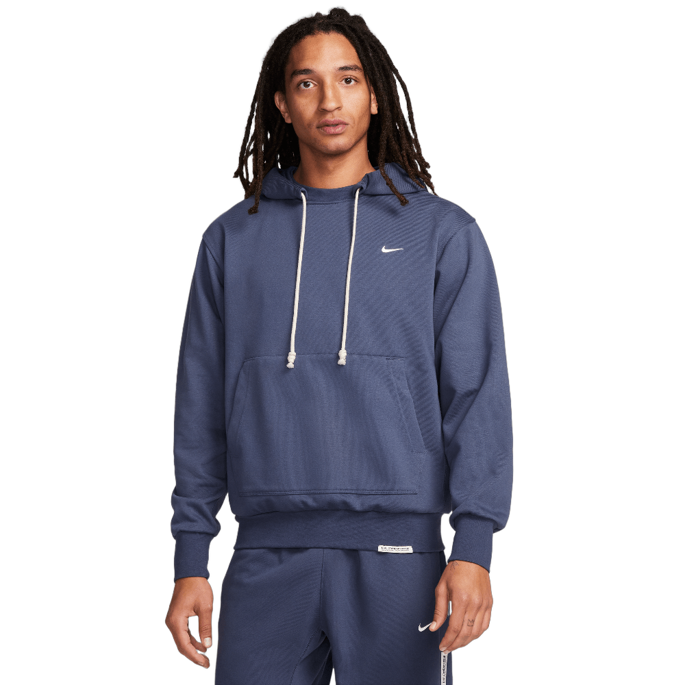 Nike Standard Issue Men's Dri-FIT Pullover Basketball Hoodie Thunder Blue/Pale Ivory