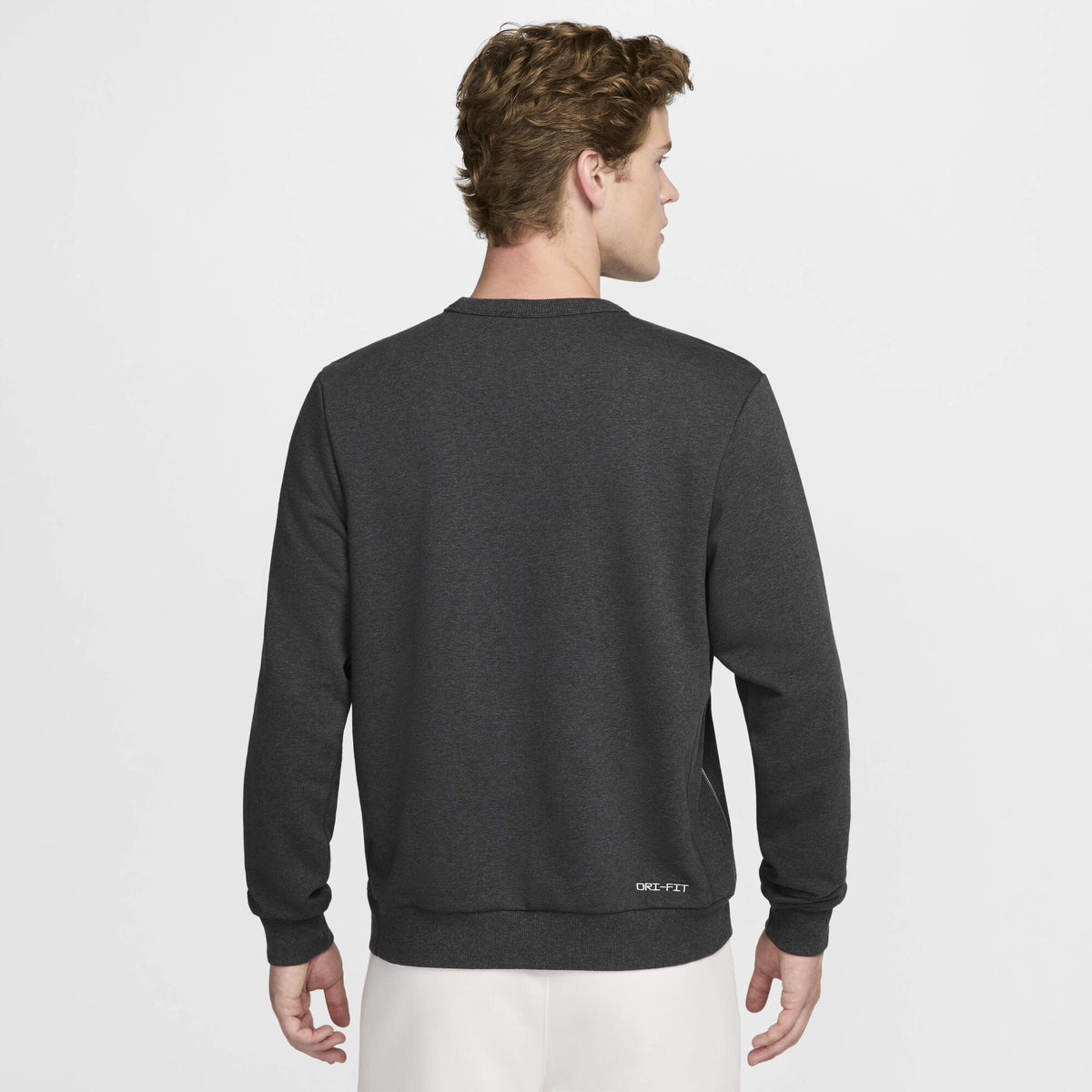 Nike Standard Issue Dri-FIT Basketball Crew-Neck Sweatshirt Black/Heather/Pale Ivory