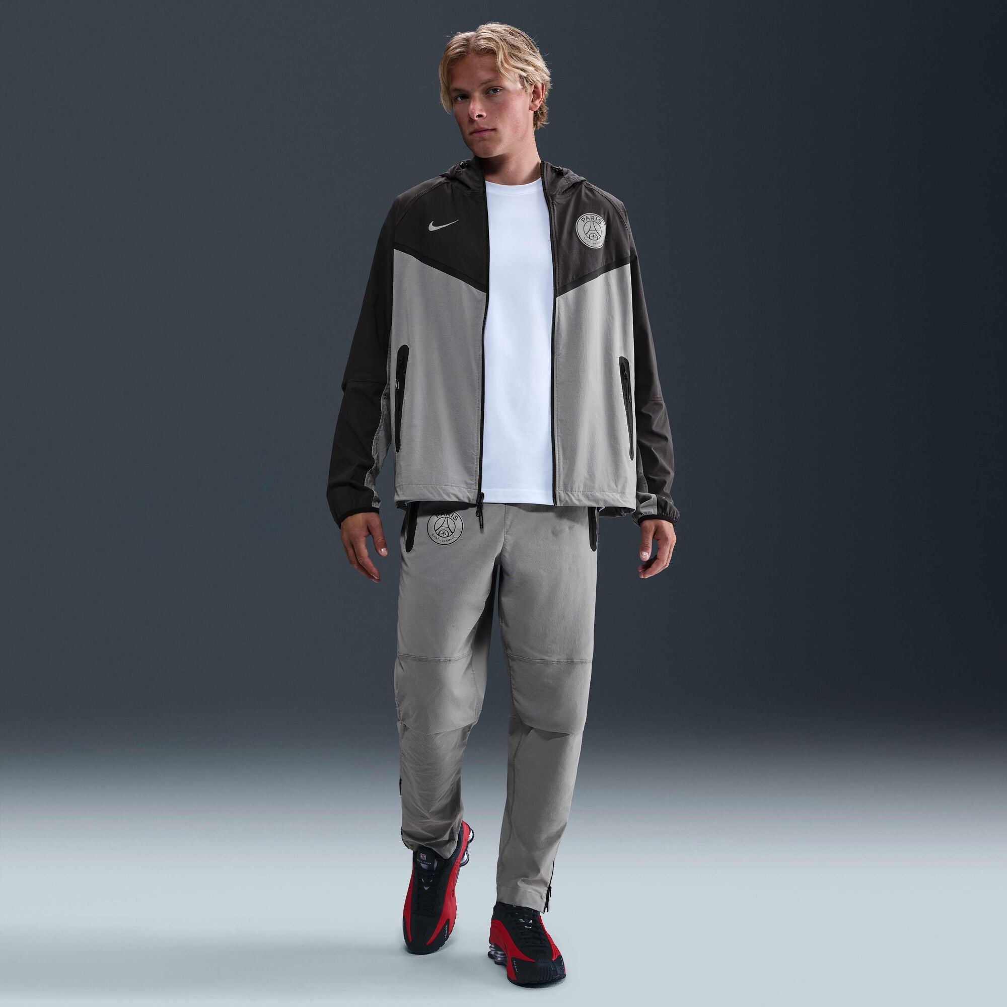 Paris Saint-Germain F.C. Tech Nike Football Woven Pants Particle Grey/Particle Grey