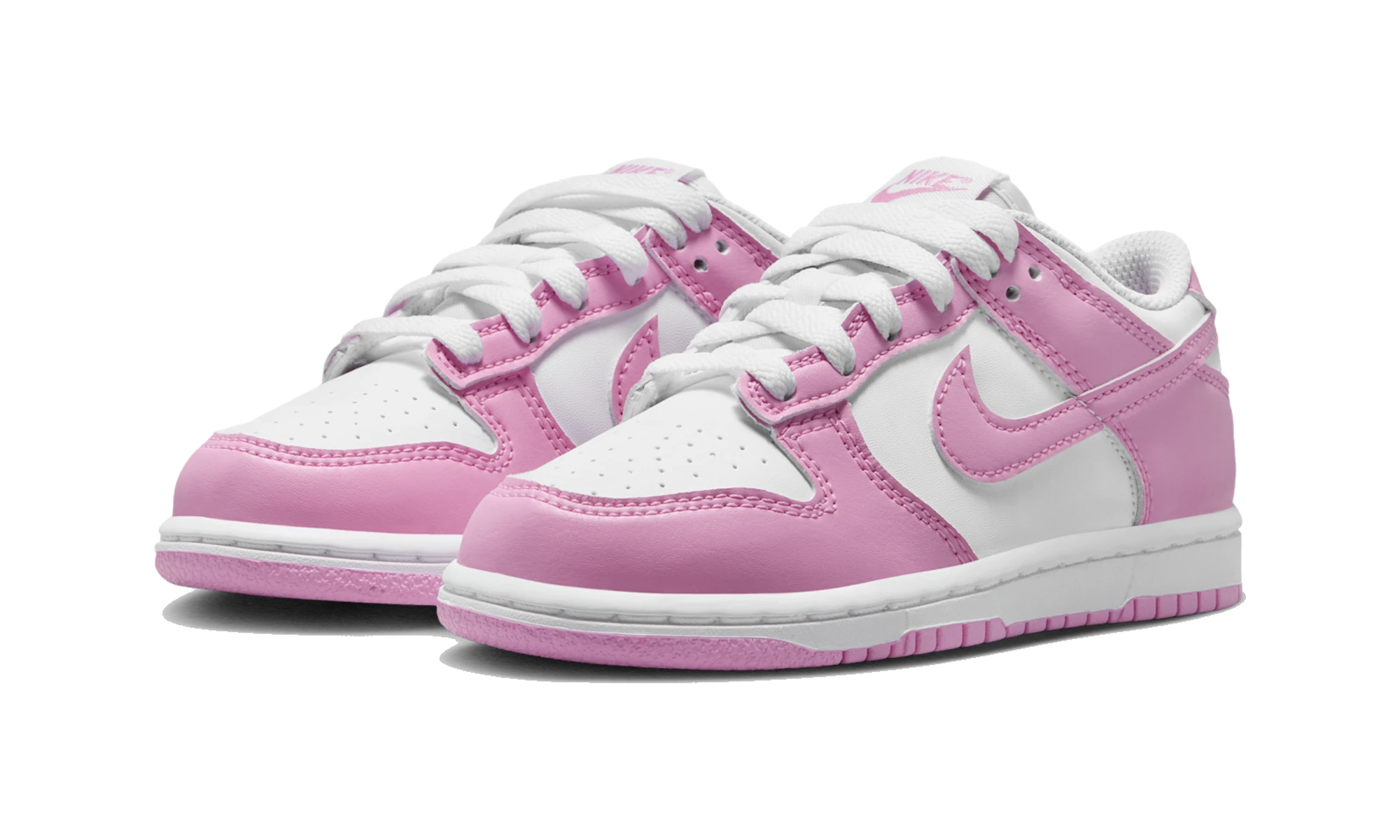 Nike Dunk Low White/White/White/Pink Rise