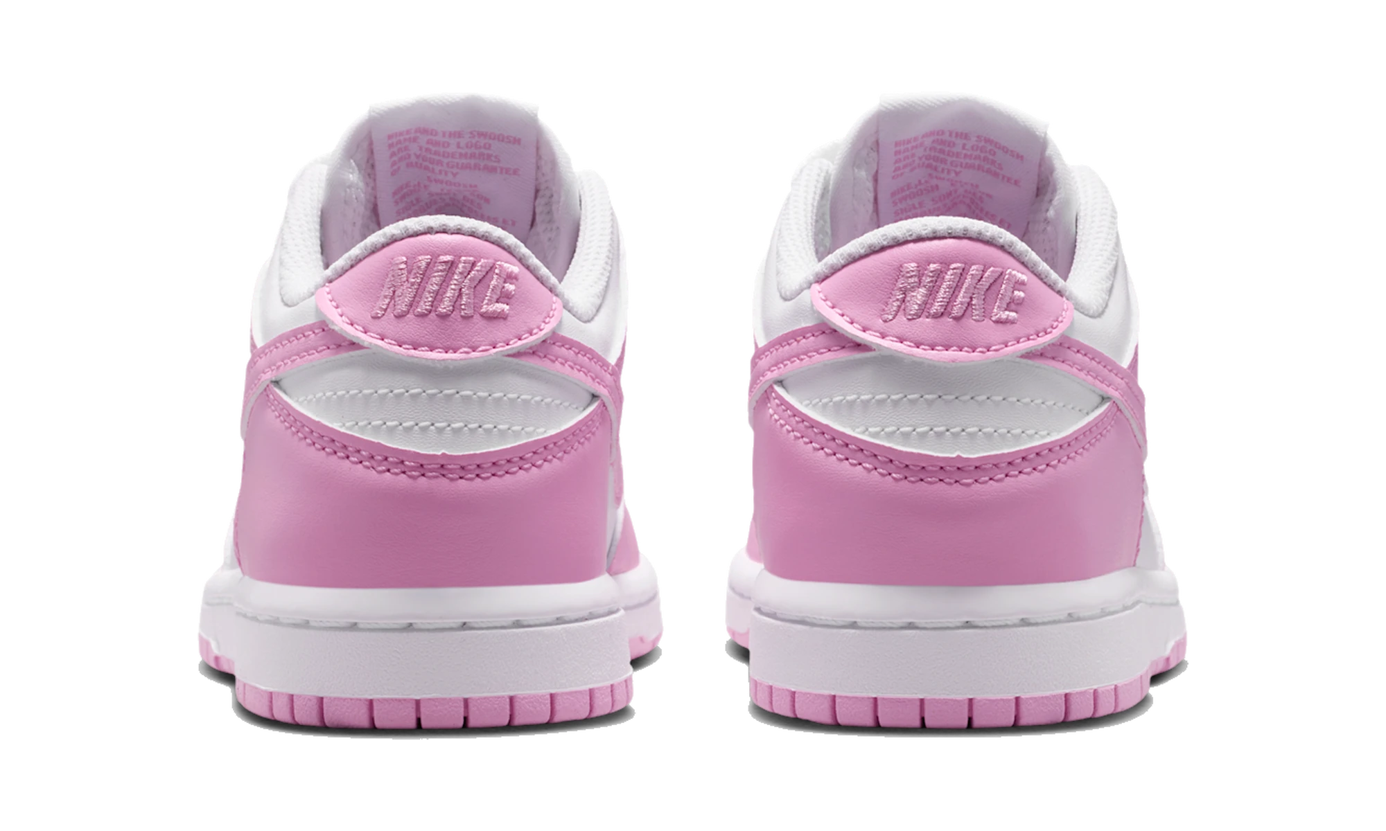 Nike Dunk Low White/White/White/Pink Rise
