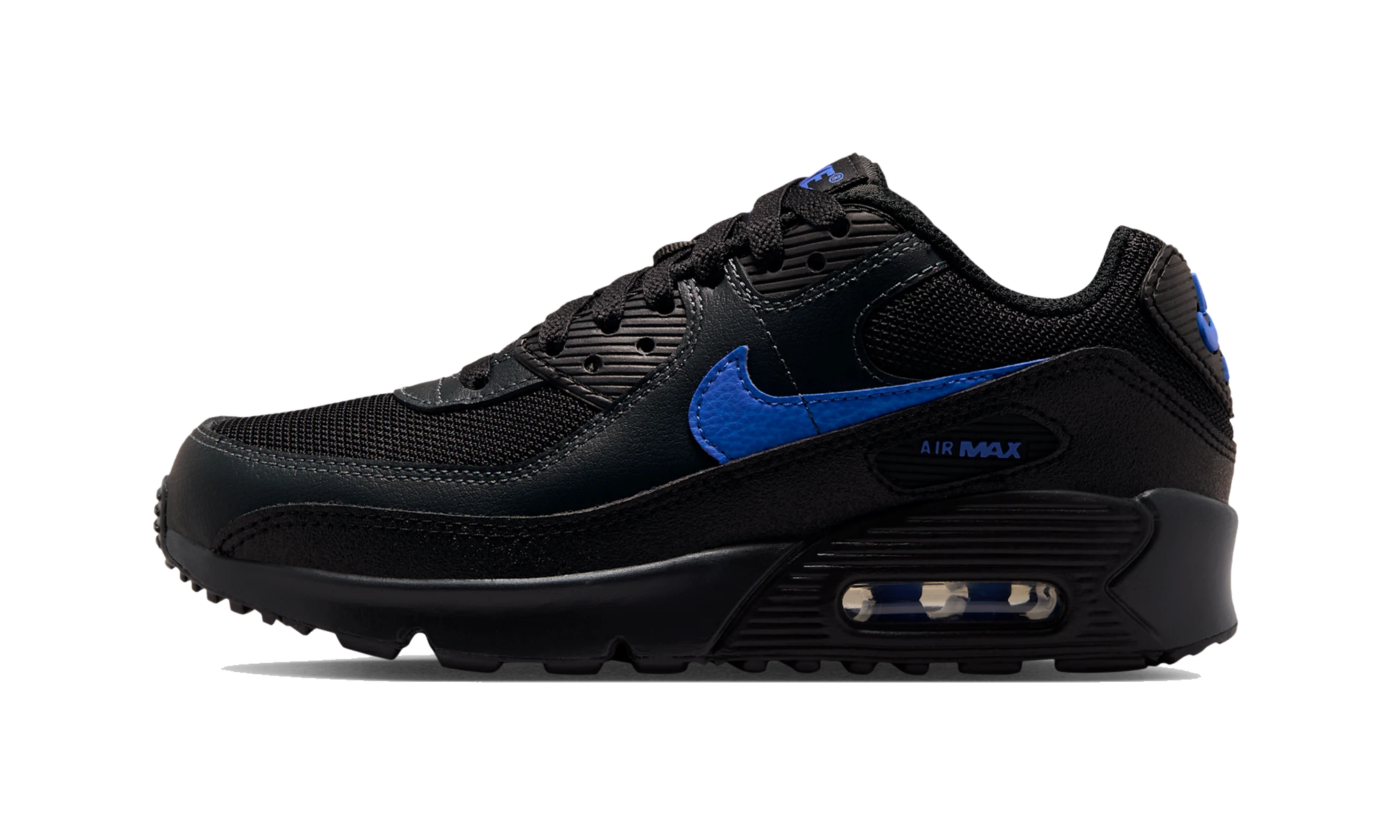 Nike Air Max 90 Black/Dark Smoke Grey/Racer Blue