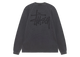 Stussy Raglan Thermal L/S Crew Washed Black