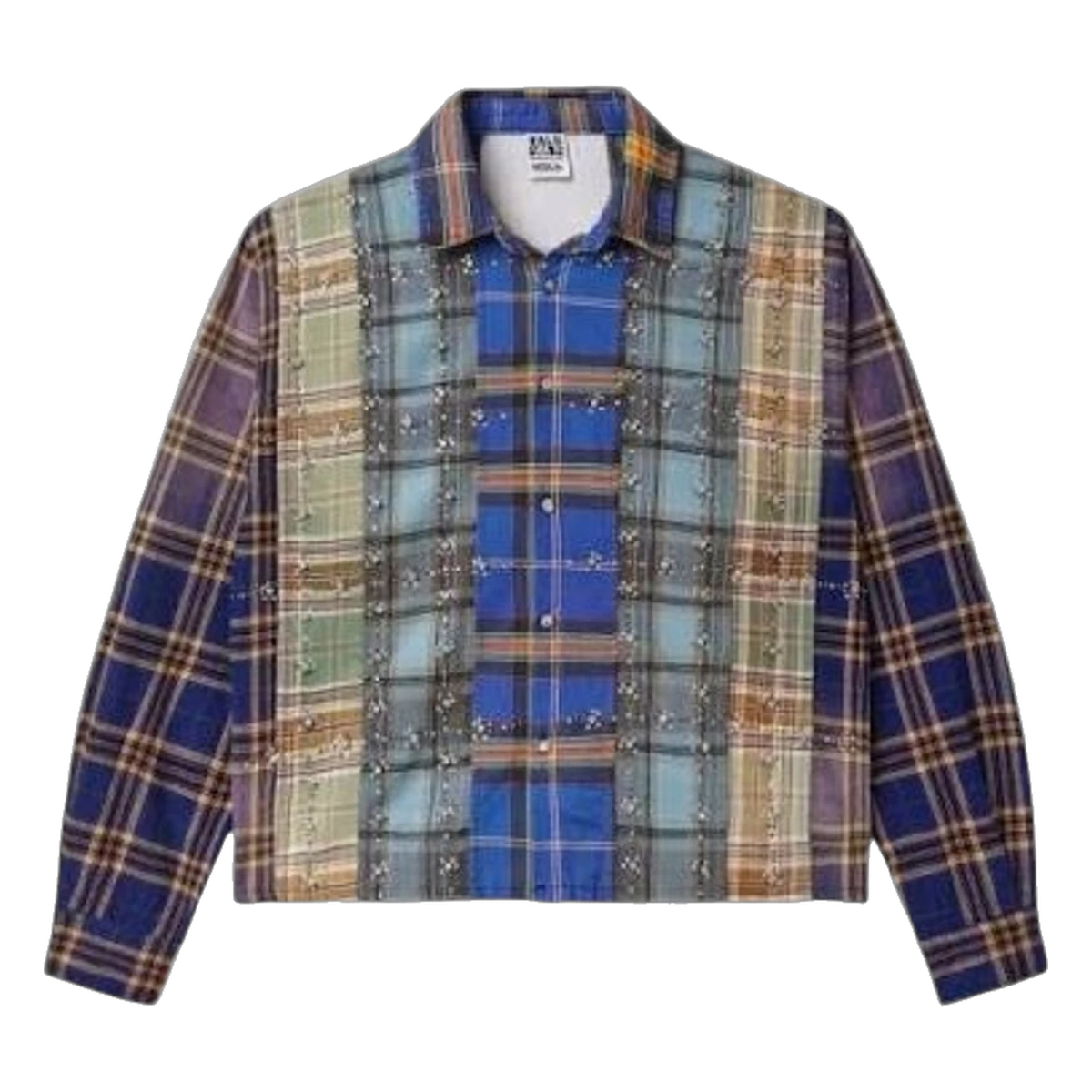 Vale Forever Splash Zone Cool Patchwork L/S Flannel Multicolor