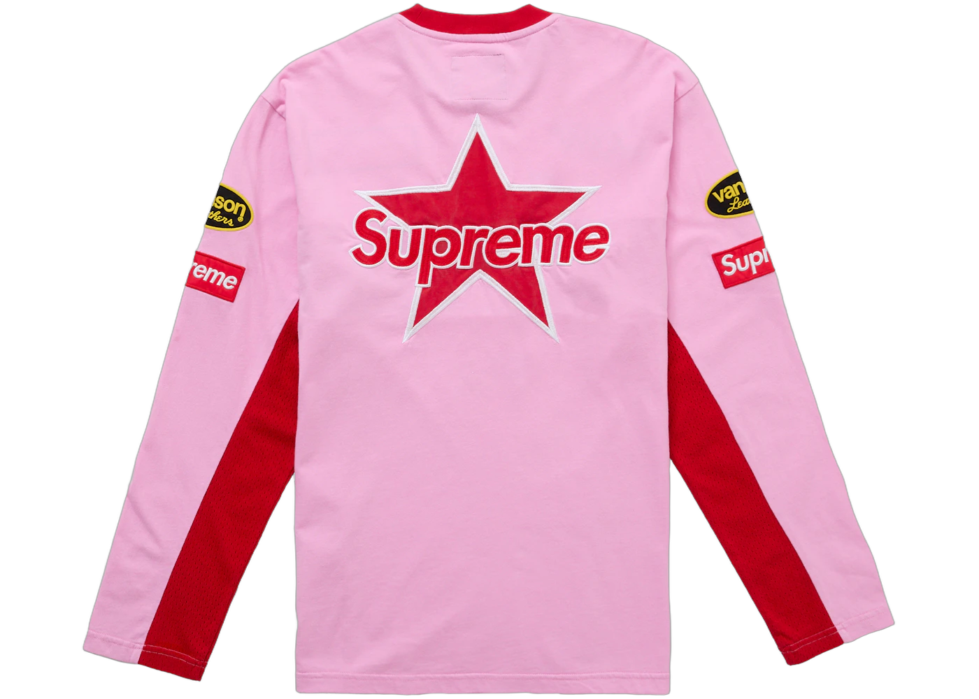 Supreme Vanson Leathers L/S Top Pink