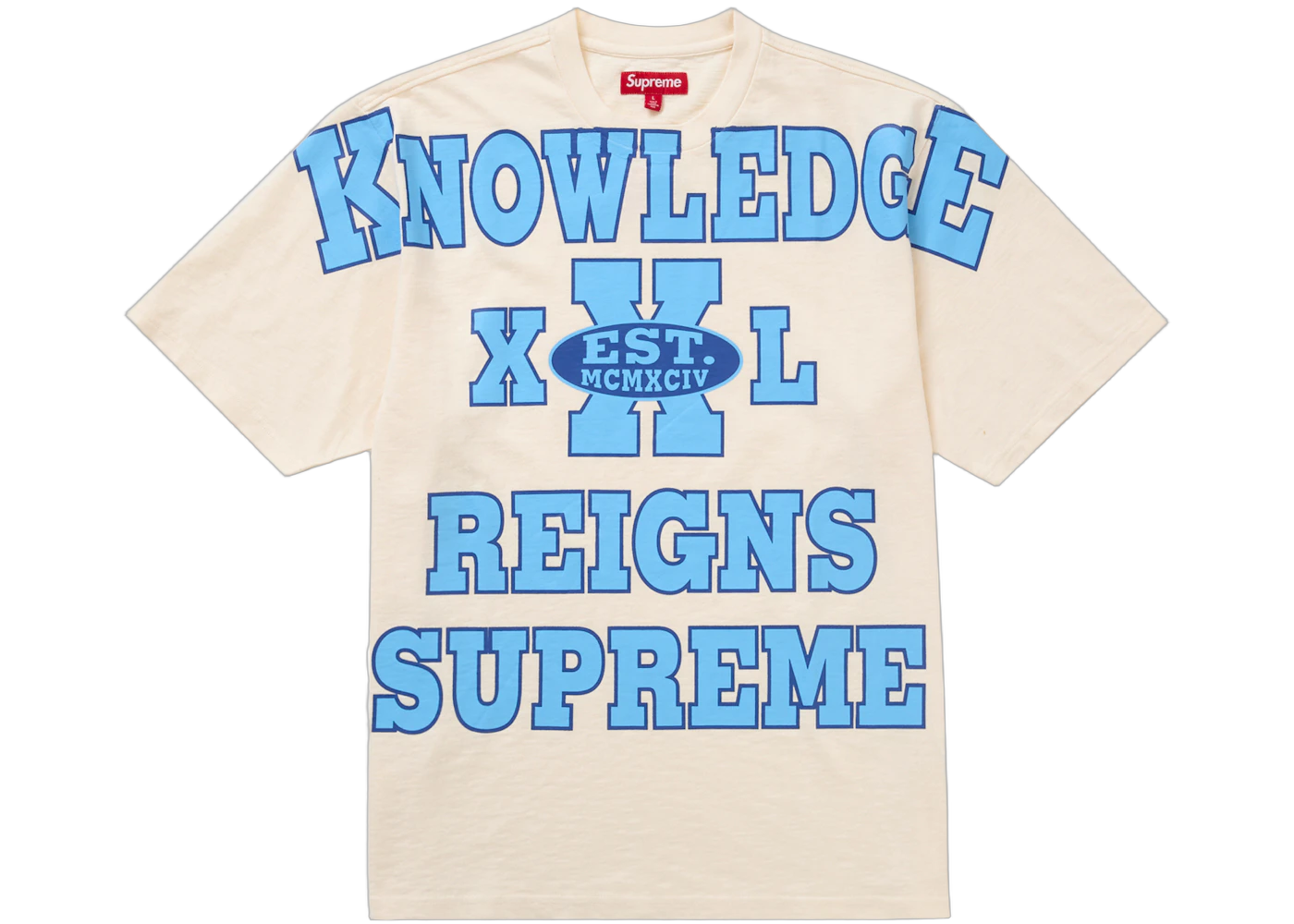 Supreme Overprint Knowledge S/S Top Stone