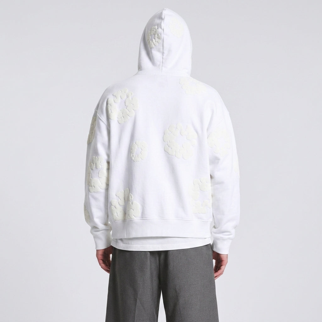 Denim Tears Mono Cotton Wreath Hoodie White