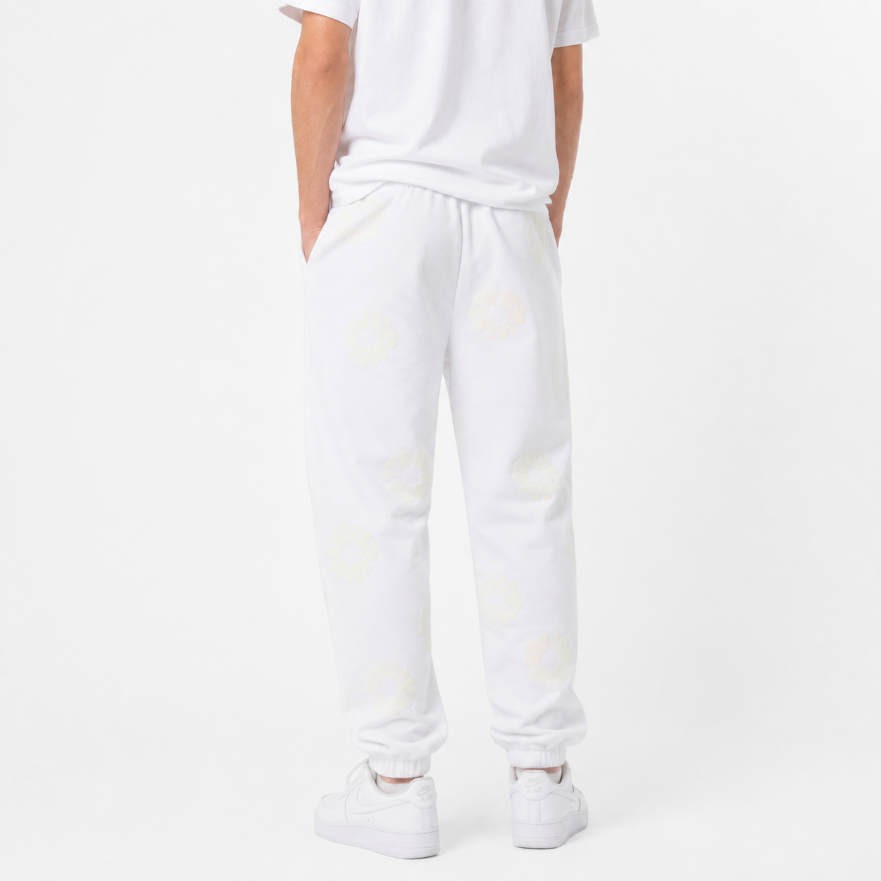 Denim Tears Mono Cotton Wreath Sweatpants White
