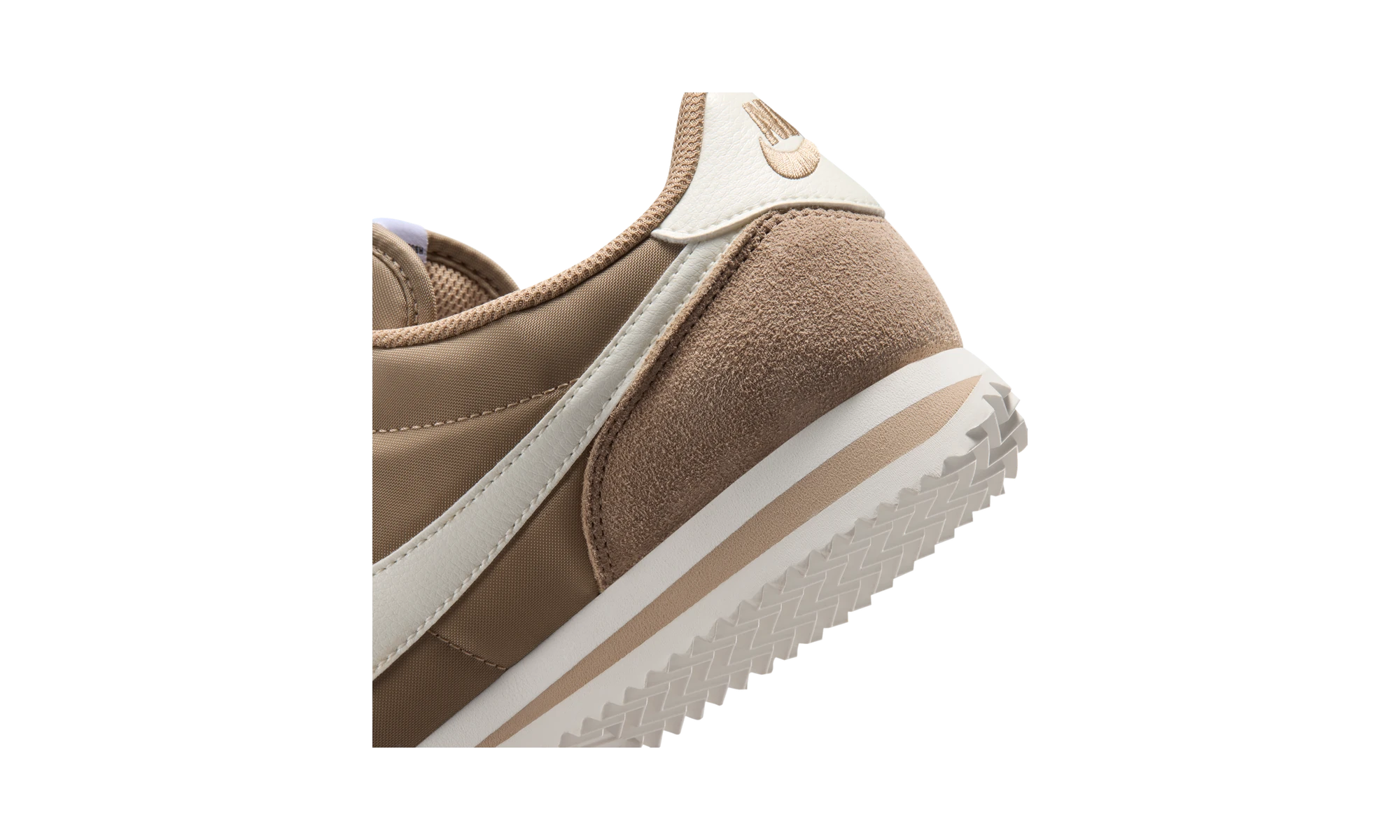 Nike Cortez Textile British Khaki/Black/Safety Orange/Sail