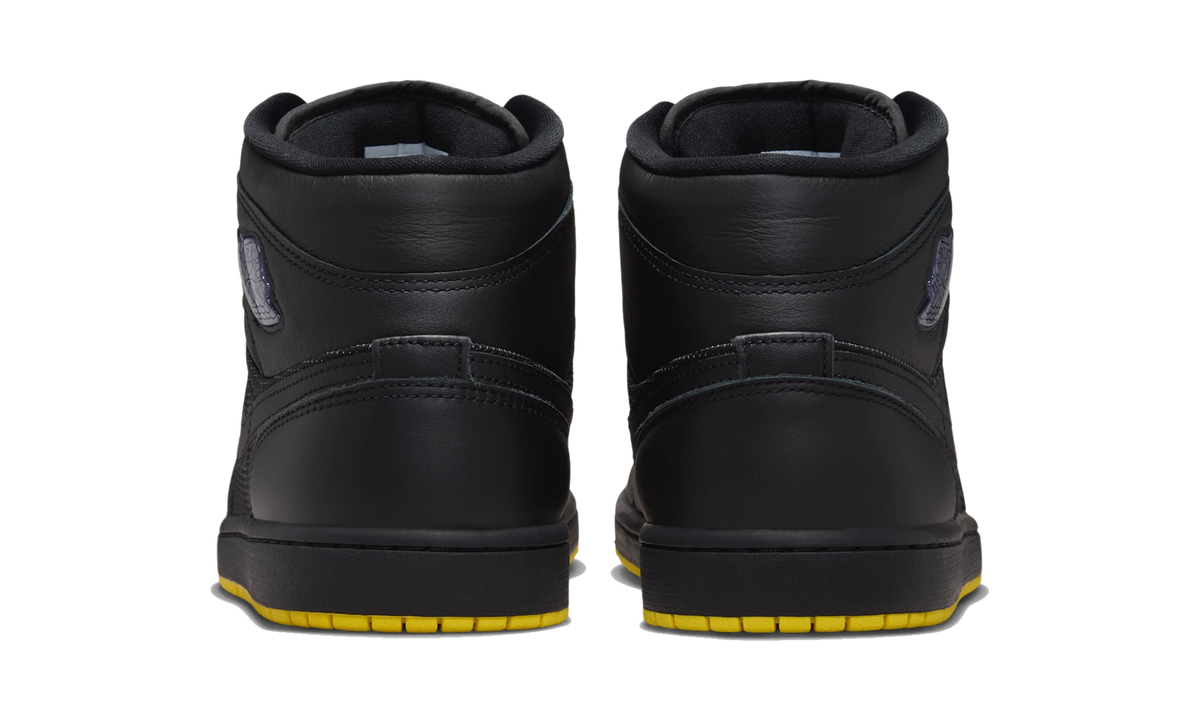 Air Jordan 1 Mid SE Black/Opti Yellow/Silver