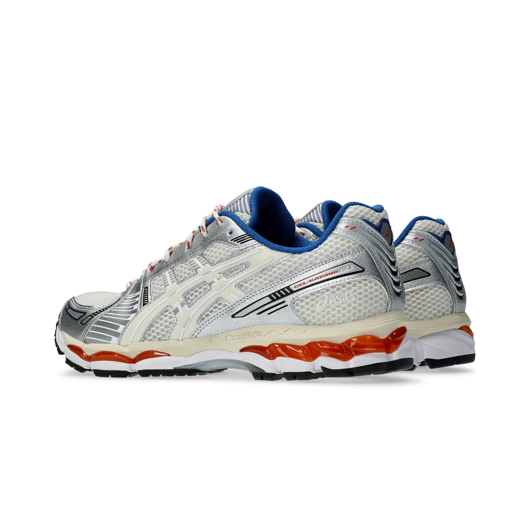 ASICS Gel-Kayano 12.1 Ronnie Fieg Knicks, Cream/Silver/Orange/Blue (1203A555-101)