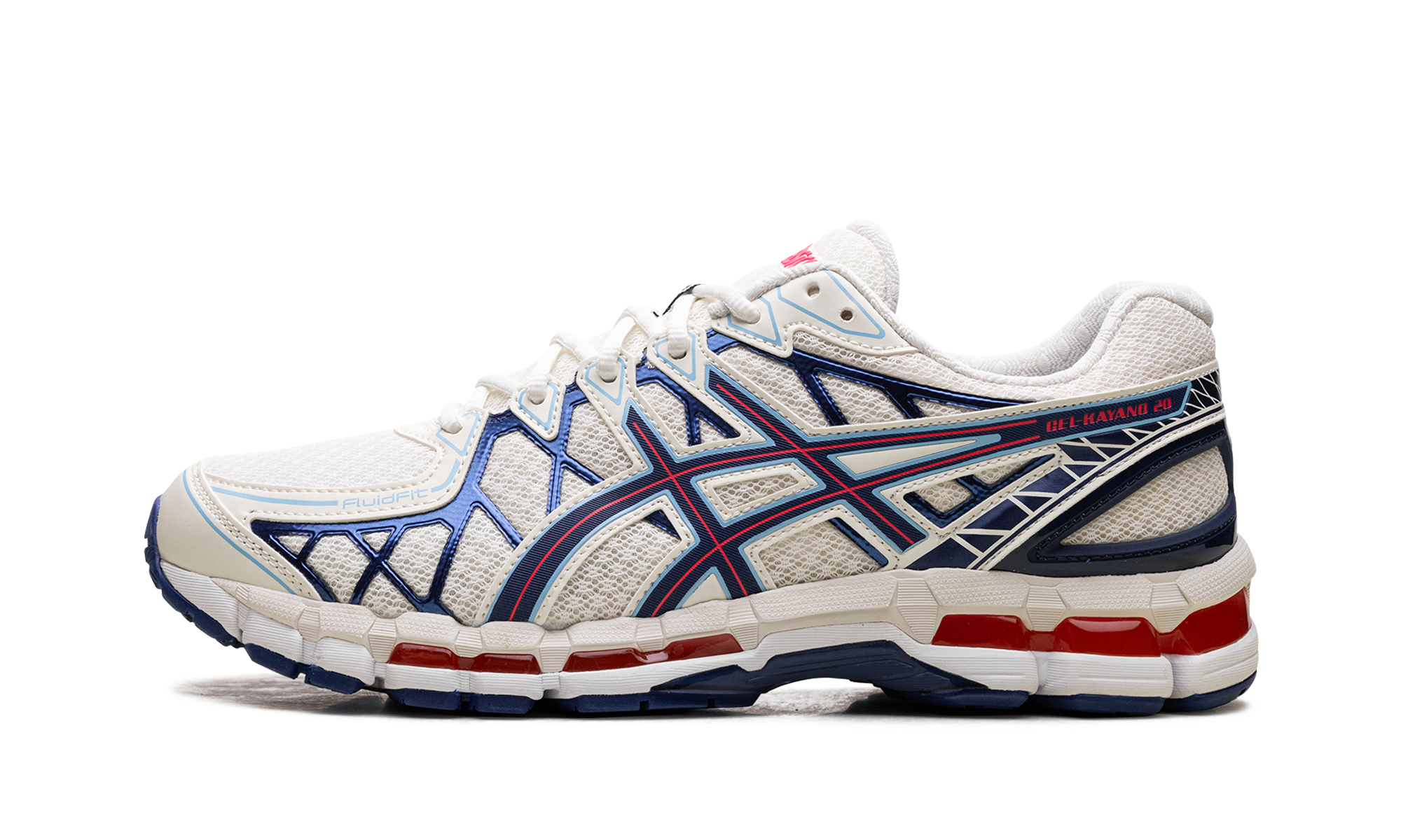 ASICS Gel-Kayano 20 Cream Blue Red