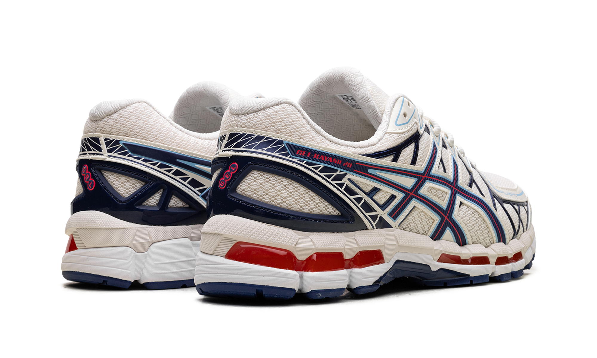 ASICS Gel-Kayano 20 Cream Blue Red
