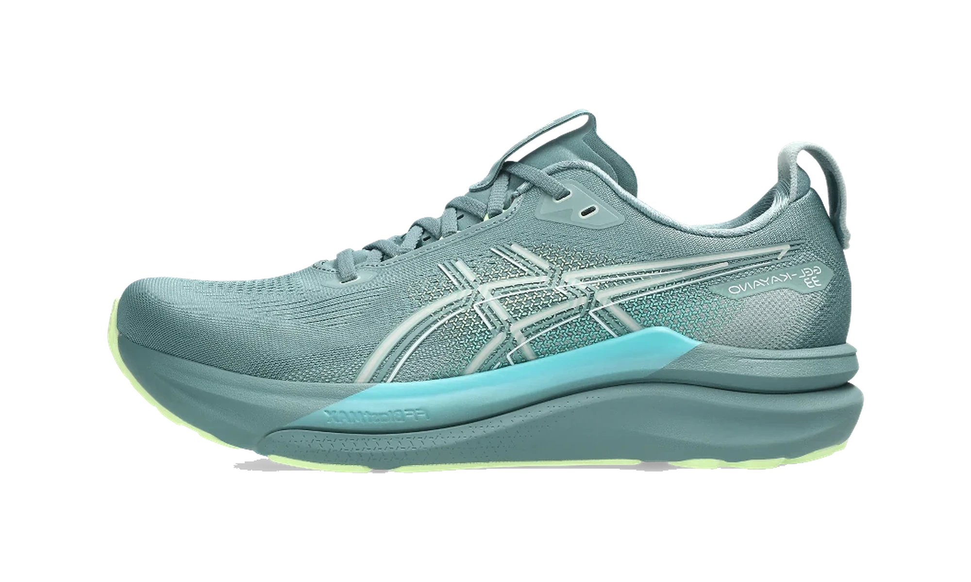 ASICS Gel-Kayano 33 Foggy Teal Illuminate Yellow