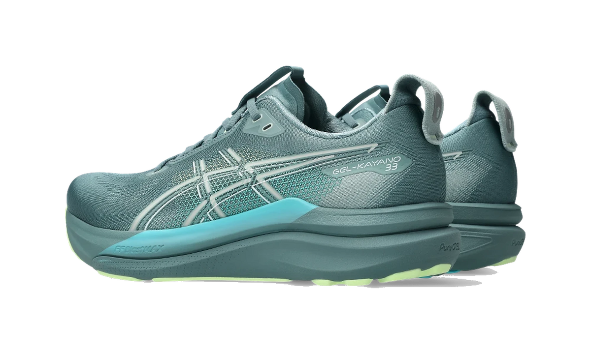 ASICS Gel-Kayano 33 Foggy Teal Illuminate Yellow