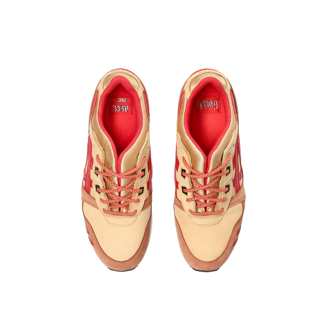 ASICS Gel-Lyte III '07 Remastered Kith Marvel X-Men Gambit Opened Box (Trading Card Not Included), Tan/Brown-Red (1201A962-200)
