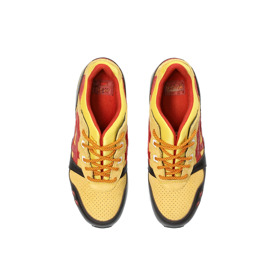 ASICS Gel-Lyte III '07 Remastered Kith Marvel X-Men Wolverine 1980 Opened Box (Trading Card Not Included), Yellow/Brown-Red (1201A957-750)