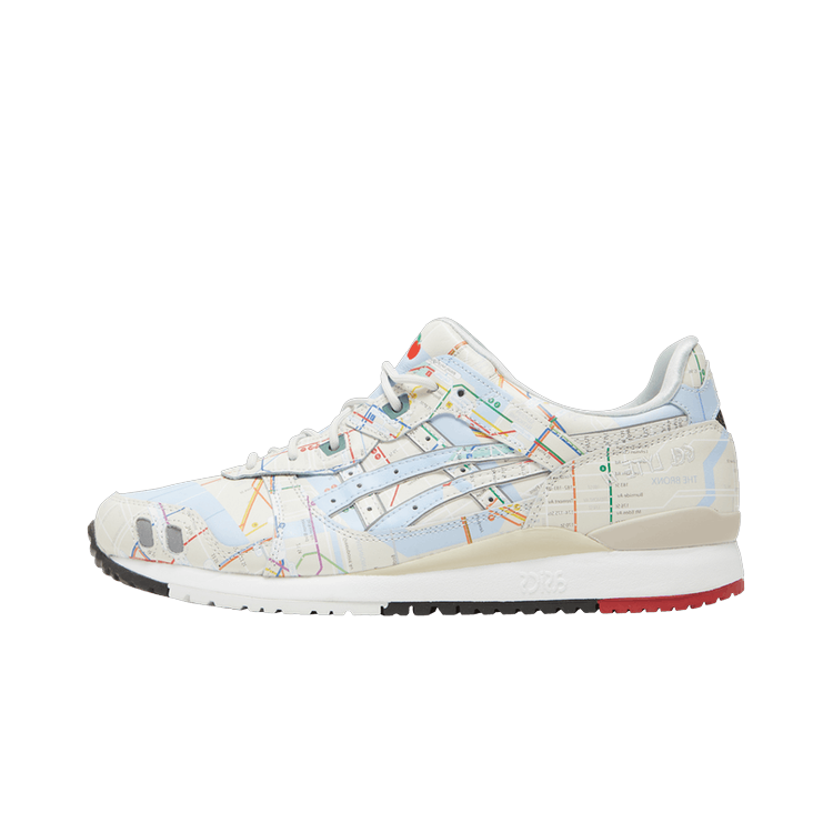 ASICS Gel-Lyte III atmos NYC Subway, Birch/Pure Silver/Multi (1201A528-200)