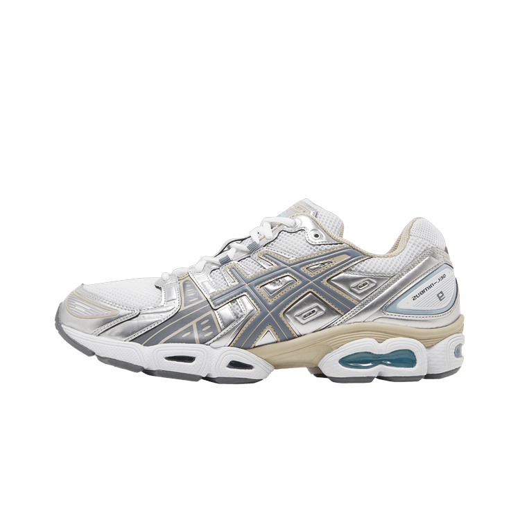 ASICS Gel-Nimbus 9 White Steel Grey, White/Steel Grey (1201A424-102)