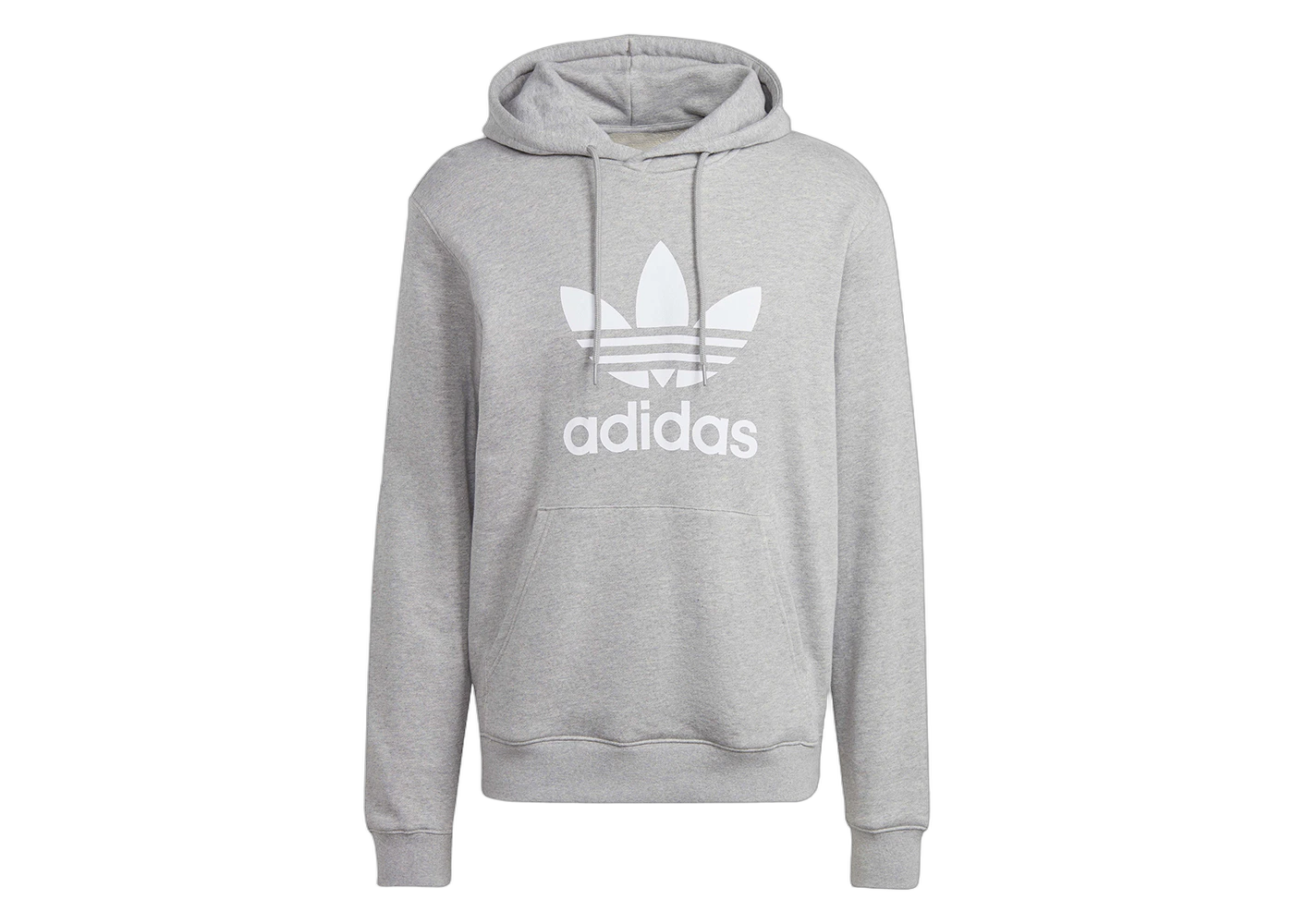 Adidas Adicolor Classics Trefoil Hoodie Medium Grey Heather - Sneak