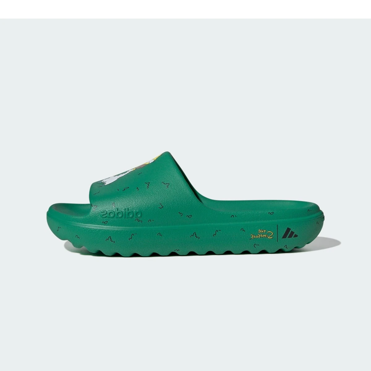 Adidas Adilette Lumia Slides The Simpsons Court Green
