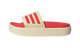 Adidas Adilette Platform Slides Warm Vanilla Semi Lucid Red