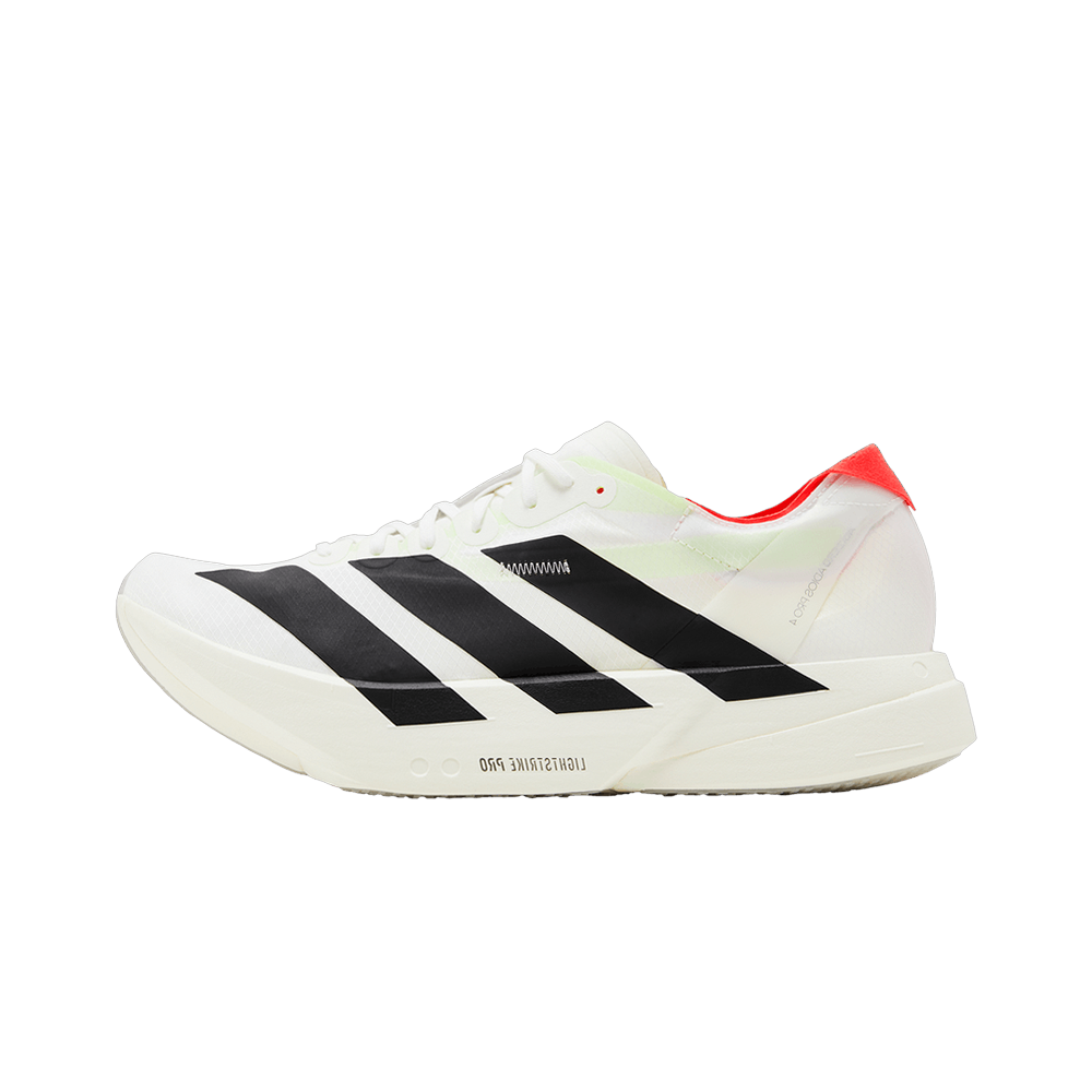 Adidas Adizero Adios Pro 4 White Black, Cloud White/Core Black/Silver Metallic (JR1094)