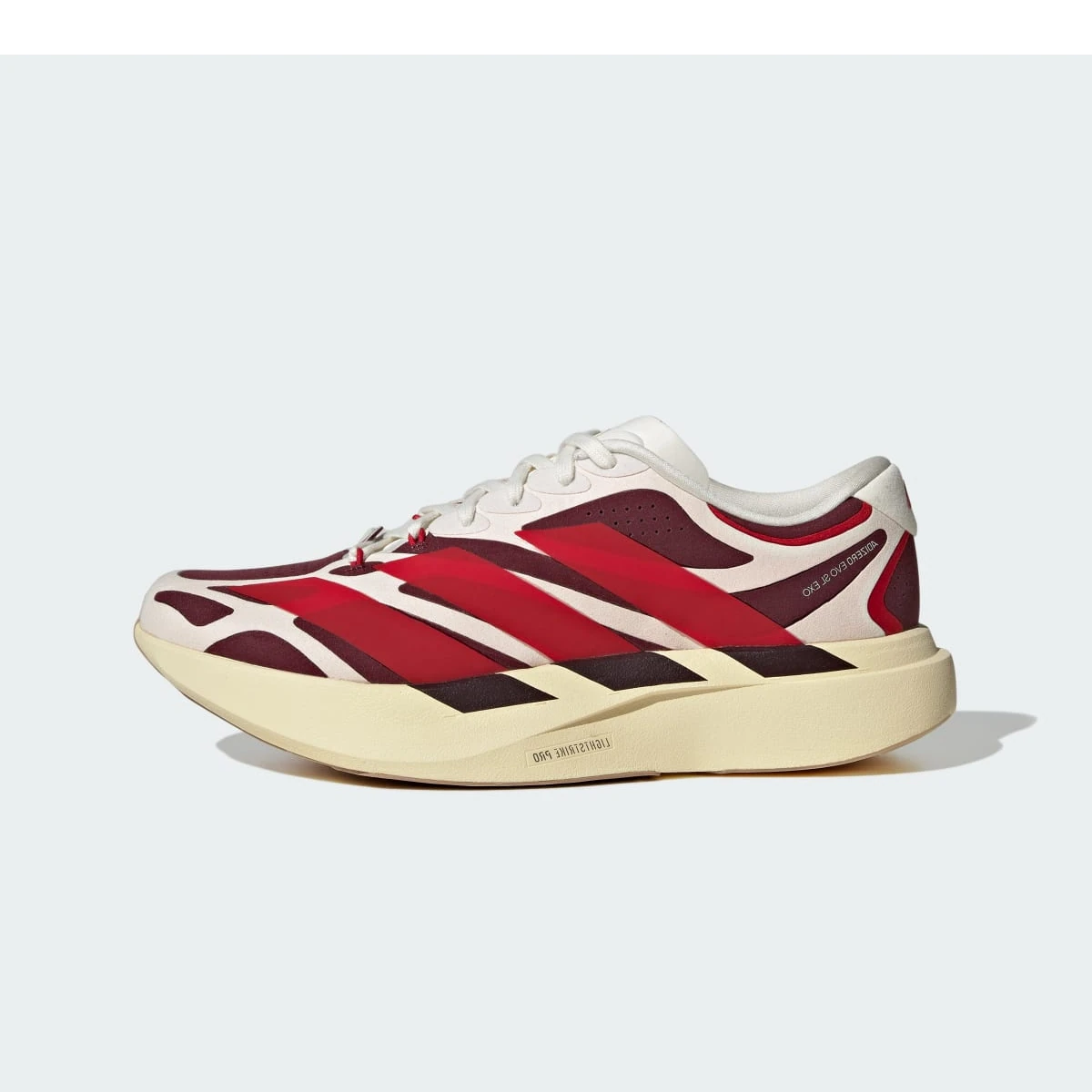 Adidas Adizero EVO SL EXO Suede Off White Better Scarlet Maroon
