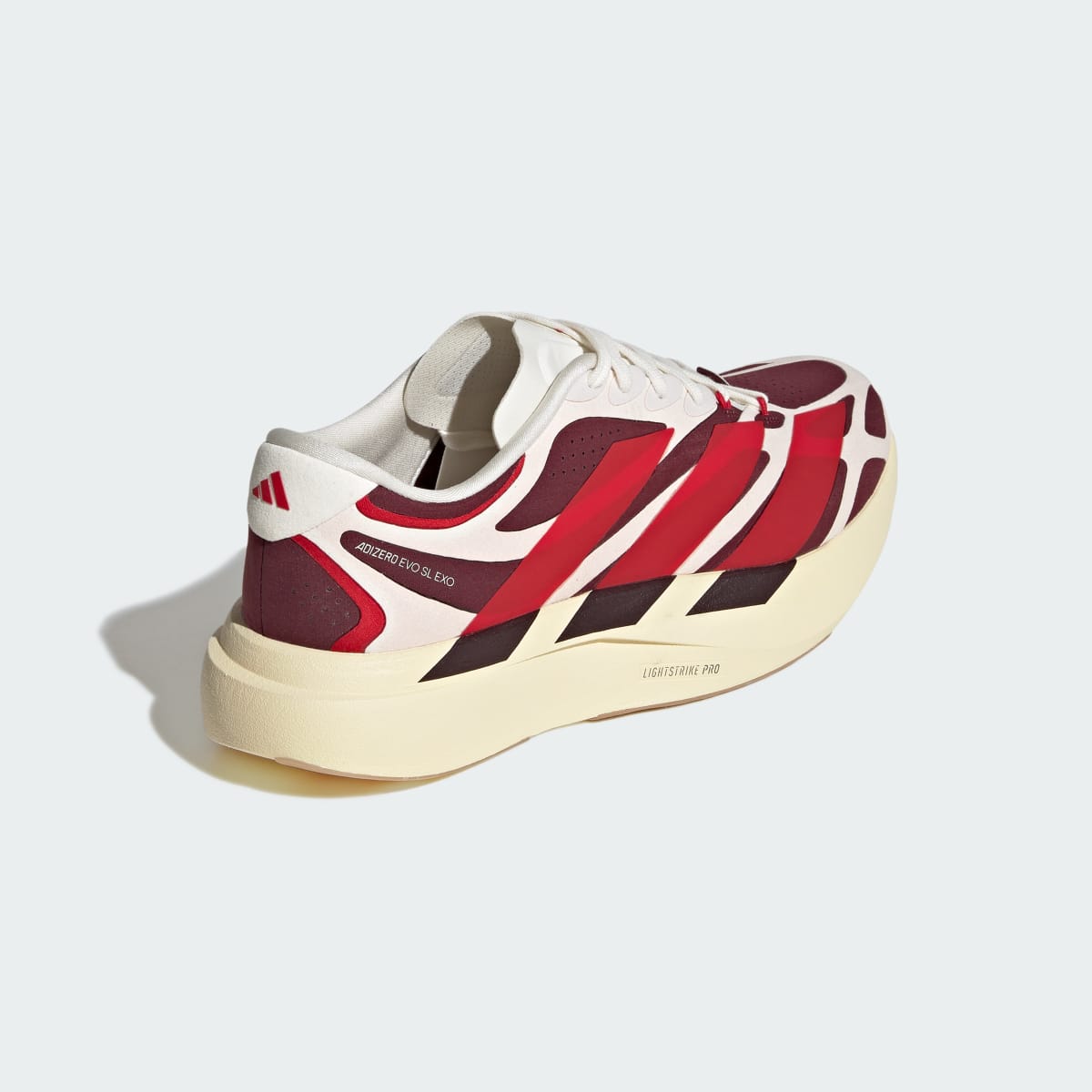 Adidas Adizero EVO SL EXO Suede Off White Better Scarlet Maroon