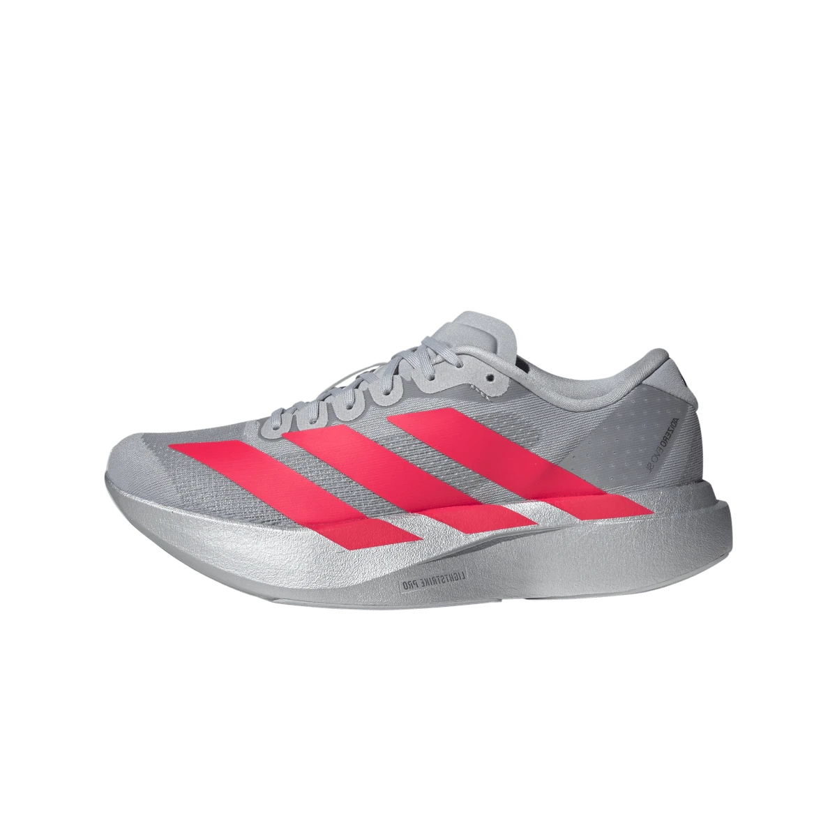 Adidas Adizero Evo SL Silver Metallic Lucid Red