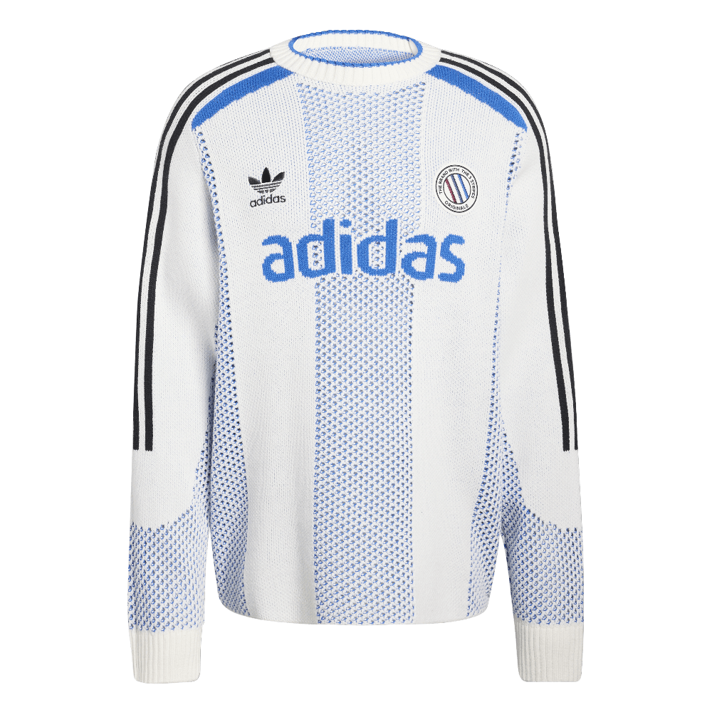 Adidas Blokecore Longsleeve Light Weight Pullover White Blue