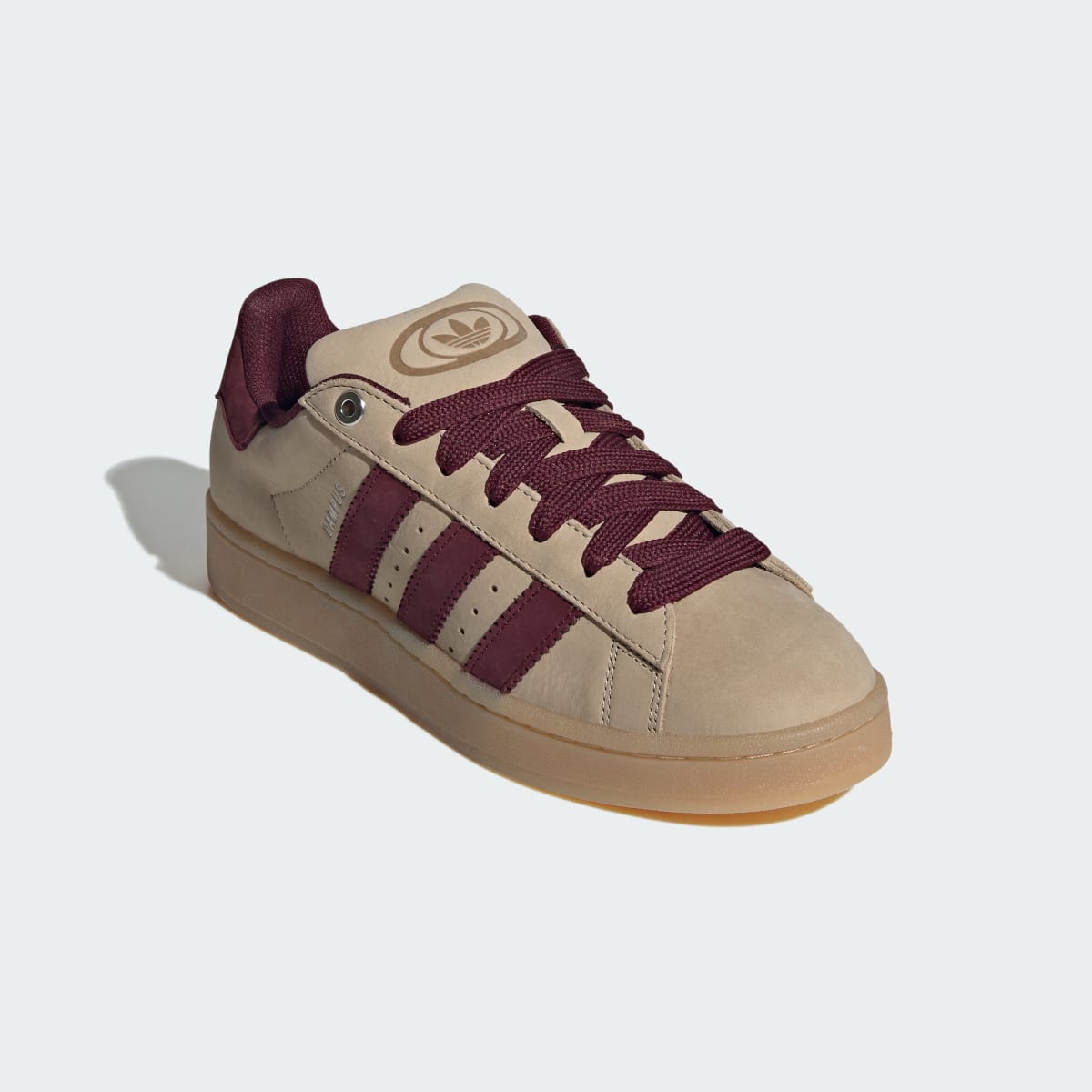 Adidas Campus 00s Stone Khaki Maroon Gum