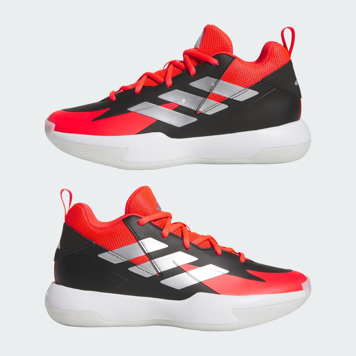 Adidas Cross 'Em Up Select Cloud White Silver Metallic Crystal White
