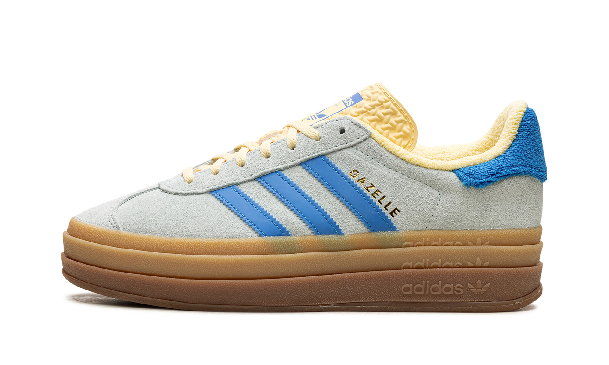 Adidas Gazelle Bold Almost Blue Yellow