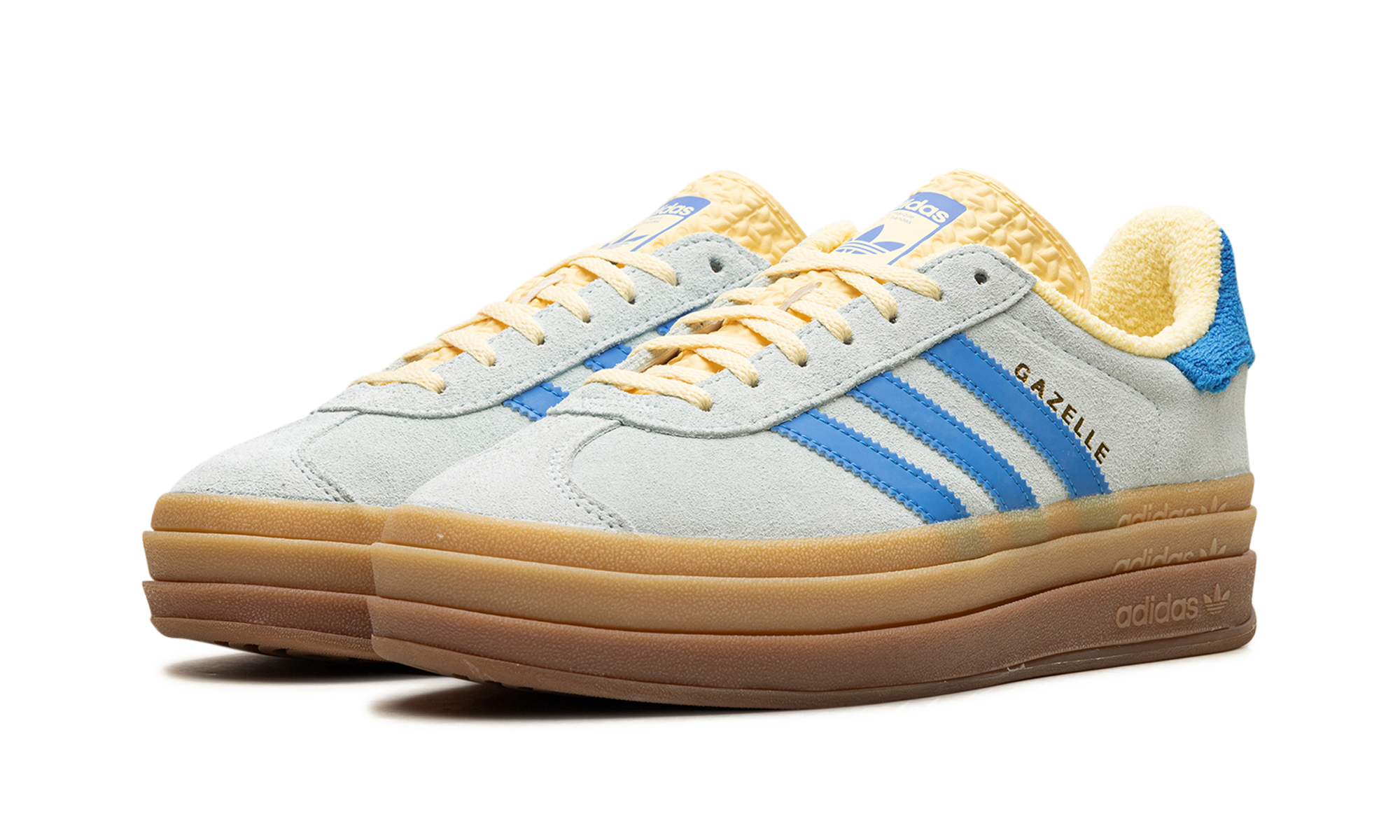 Adidas Gazelle Bold Almost Blue Yellow