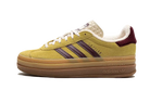 Adidas Gazelle Bold Almost Yellow Maroon, Almost Yellow/Maroon/Wonder White (IF5937)