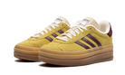 Adidas Gazelle Bold Almost Yellow Maroon, Almost Yellow/Maroon/Wonder White (IF5937)