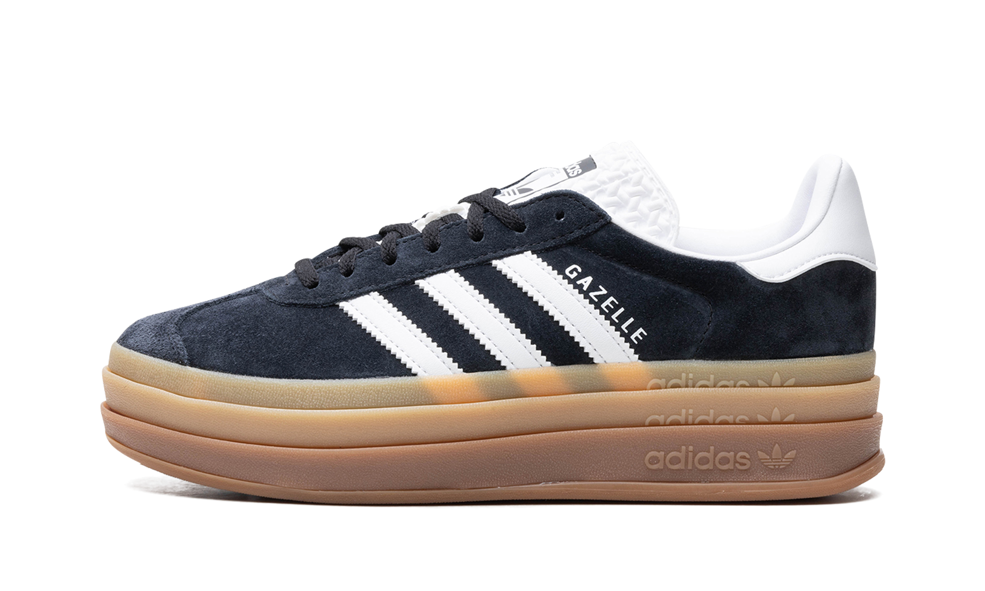 Adidas Gazelle Bold Black White Gum