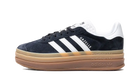 Adidas Gazelle Bold Black White Gum, Core Black/Cloud White/Cloud White (IE0876)