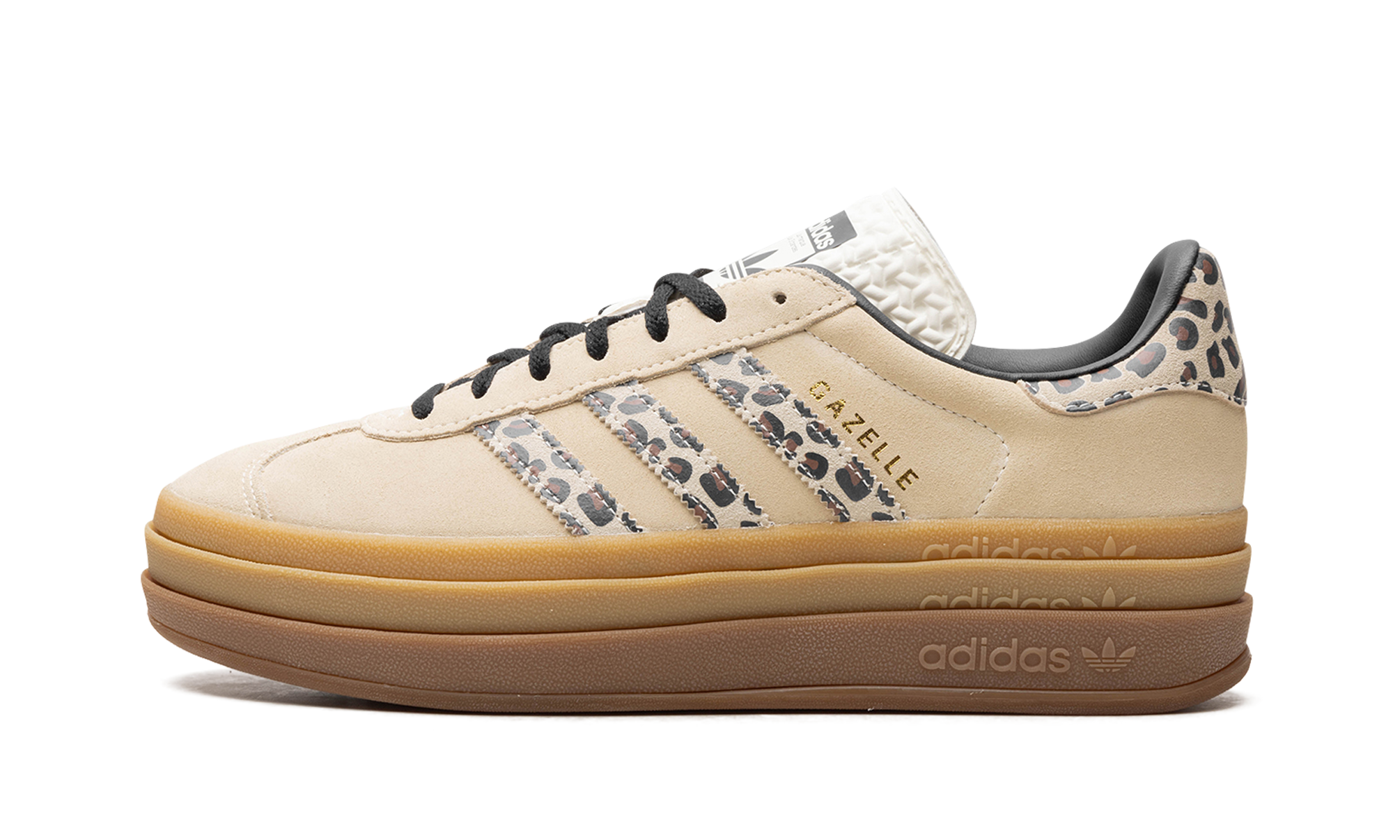 Adidas Gazelle Bold Cream Black Leopard