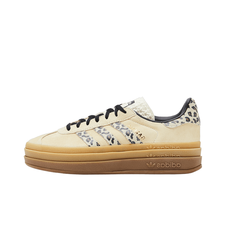 Adidas Gazelle Bold Cream Black Leopard, Cream/White/Black Leopard (JI1370)