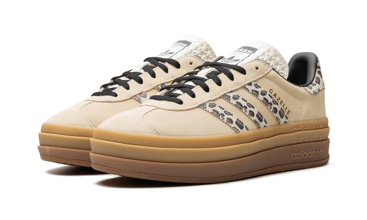 Adidas Gazelle Bold Cream Black Leopard