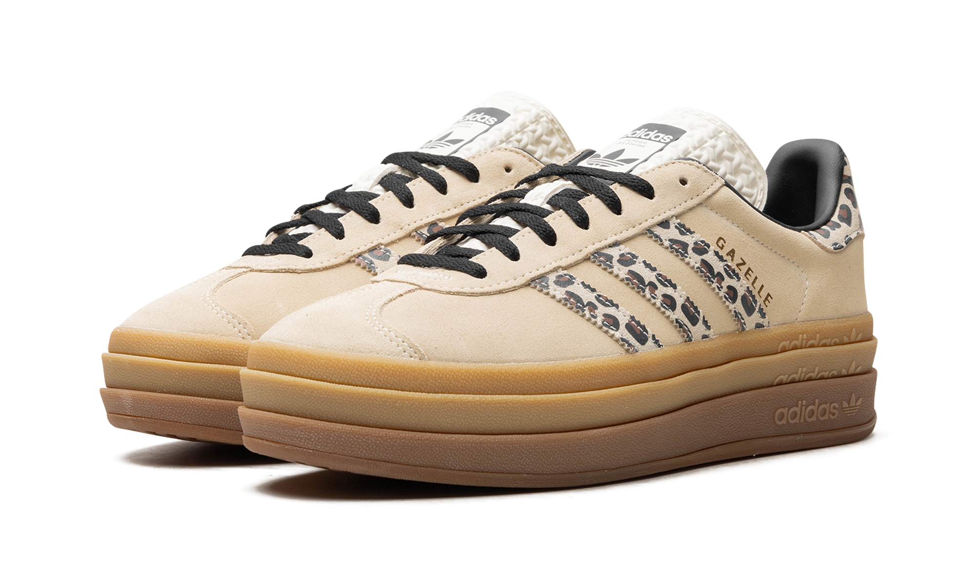 Adidas Gazelle Bold Cream Black Leopard