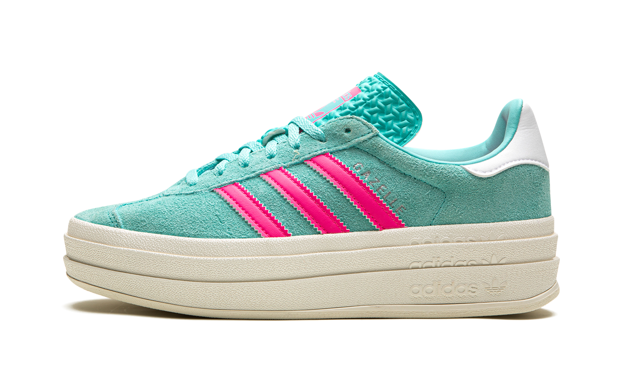 Adidas Gazelle Bold Flash Aqua Lucid Pink