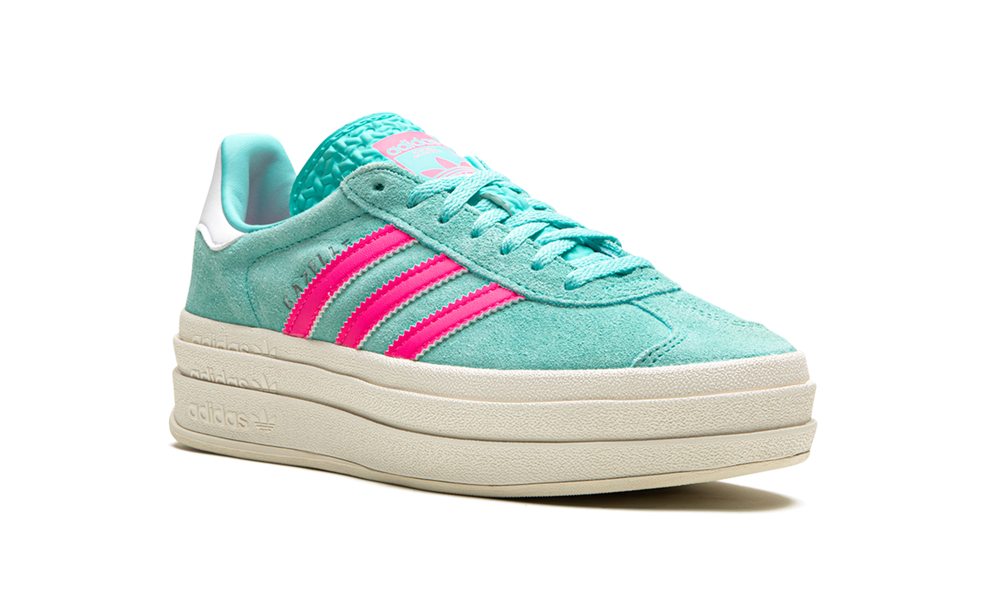 Adidas Gazelle Bold Flash Aqua Lucid Pink