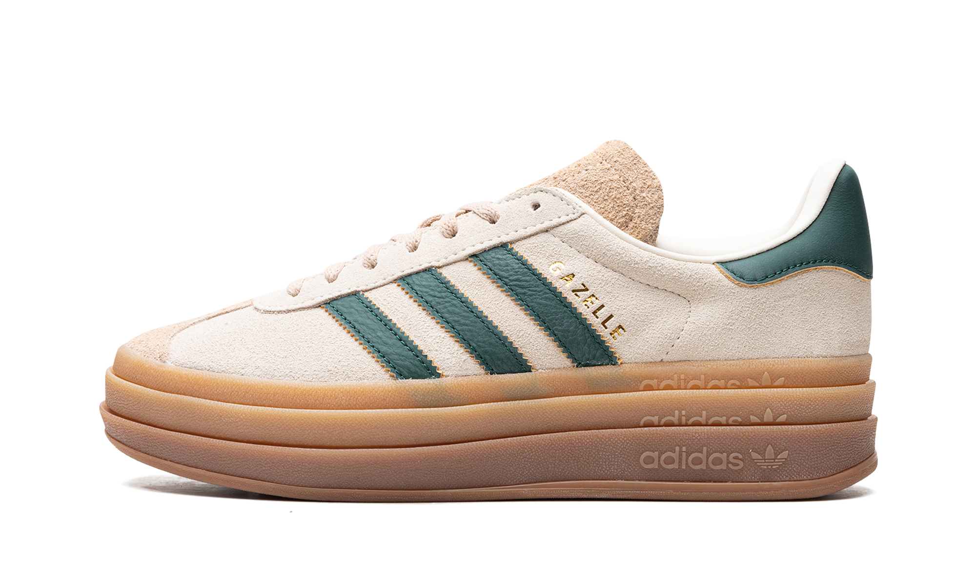 Adidas Gazelle Bold Magic Beige Collegiate Green